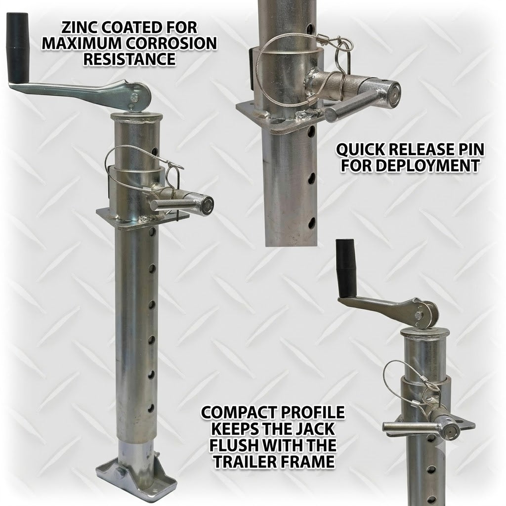 2000lb No-Crank Trailer Tongue Jack