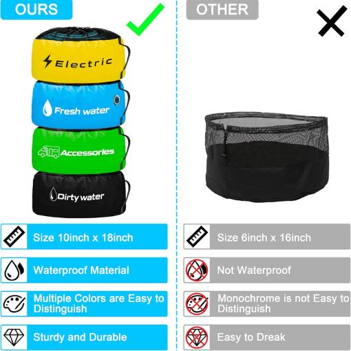 4-Pack RV Waterproof Utility Storage Bags