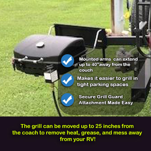 RV Bumper Grill Arm Assembly