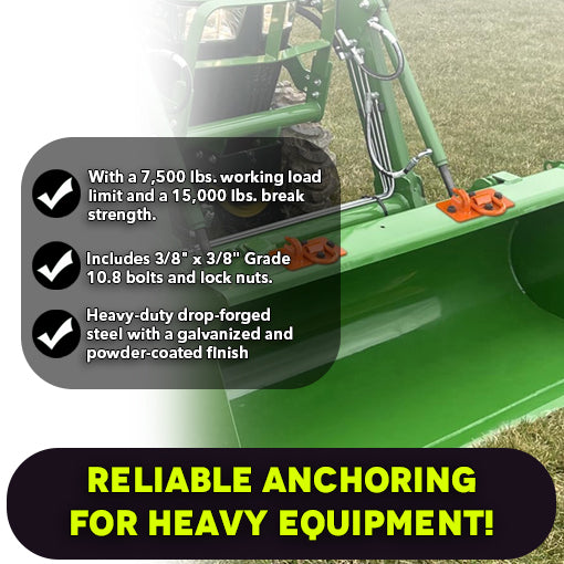 Tractor Bucket Hooks with Tie Down Ring