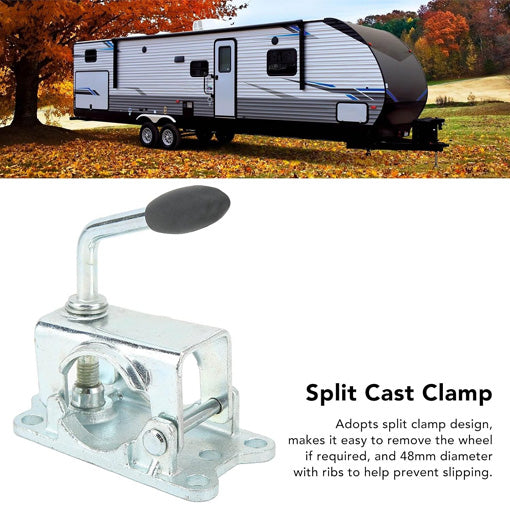 Trailer Jack Wheel Split Clamp