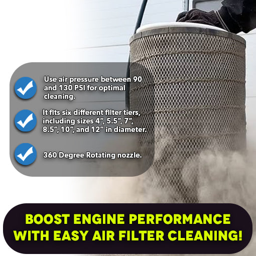 Rotating Air Filter Cleaner