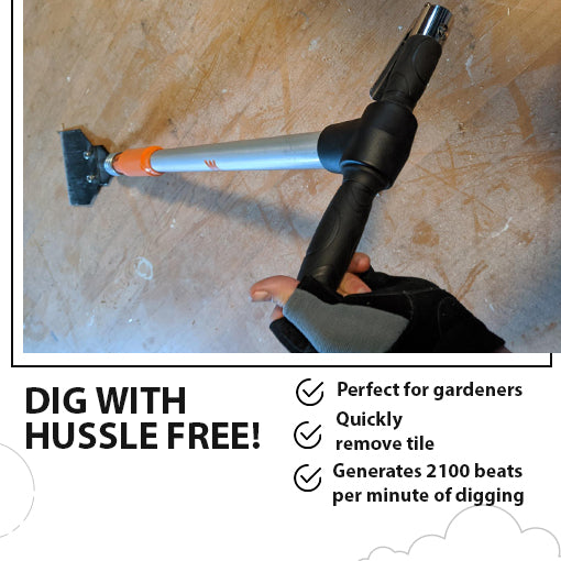 5-in-1 Pneumatic Multi-Function Tool (with Scraper, Shovel, and Chisel Attachments)