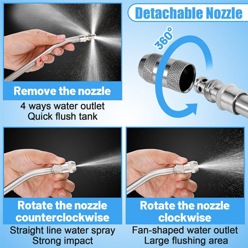 RV Water Heater Anode Rod and Tank Rinser Set