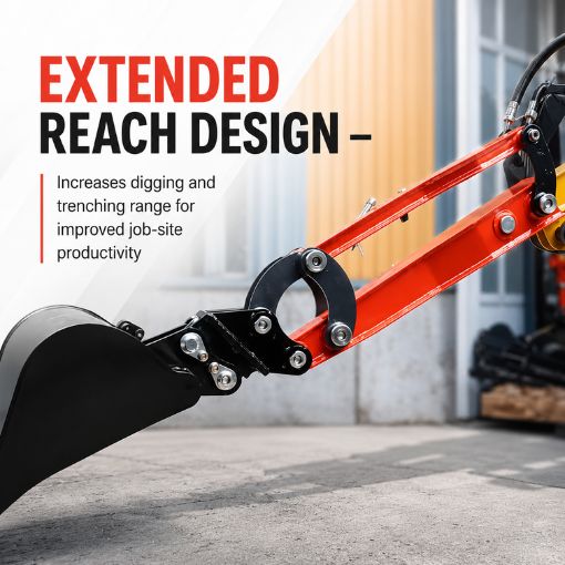 26" Mini Excavator Arm Extension Kit