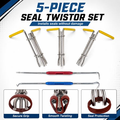 Hydraulic Seal Installation Tool Kit with Pick and Hook Tools