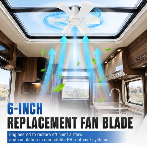 Universal 6" RV Vent Fan Blade Replacement