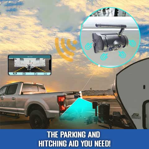 Wireless Magnetic Hitch Backup Camera