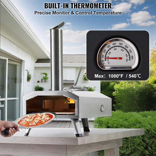 Portable Multi-Fuel Outdoor Pizza Oven