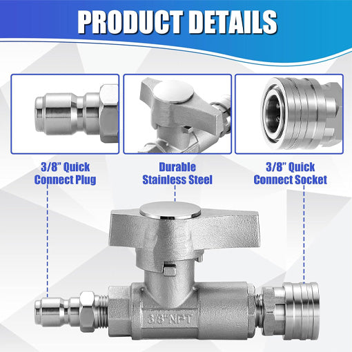 Pressure Washer Quick Connect Ball Valve