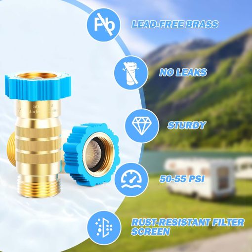 RV Hi-Flow Water Pressure Regulator