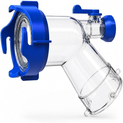 45-Degree RV Sewer Hose Rinser with Shut-off Valve
