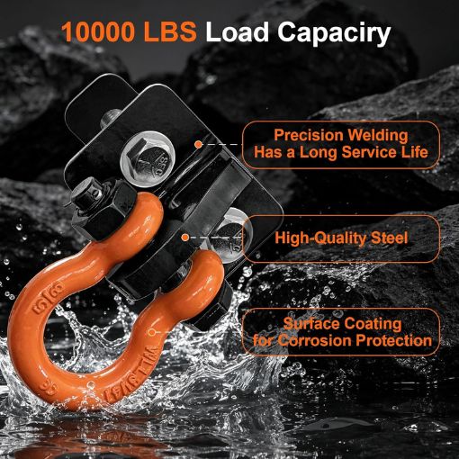 3/8 inch Tractor Bolt-on Bucket Hooks Clevis Mount