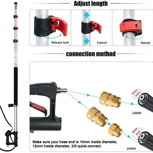 4000 PSI Telescopic Spray Wand