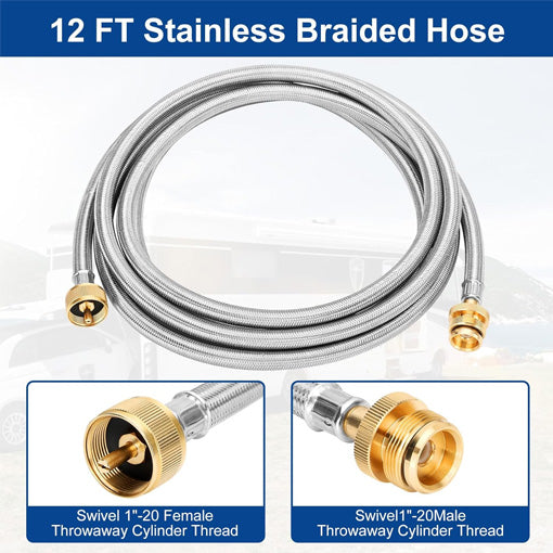 Propane Brass Tee 4-Port Adapter Kit