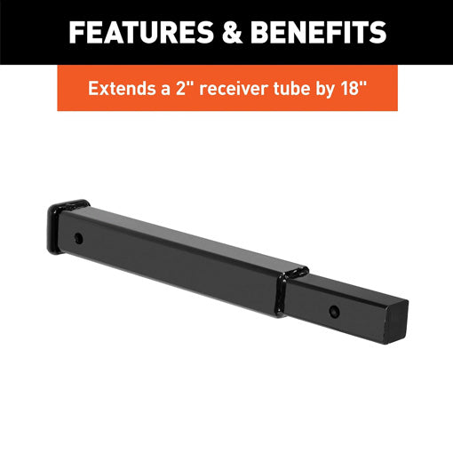 18-Inch Long Trailer Hitch Extension