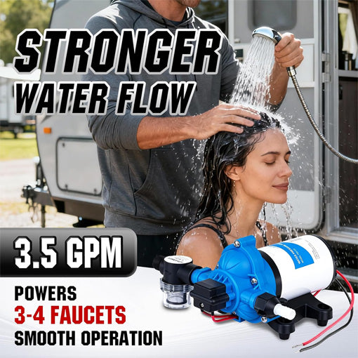 Quiet 12V RV Fresh Water Pump Replacement