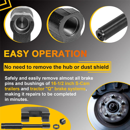Semi Truck Brake Anchor Pin Press