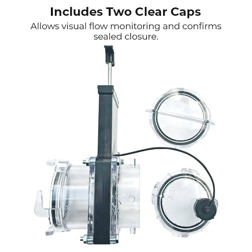 RV 3-inch Clear Waste Valve Sewer Gate