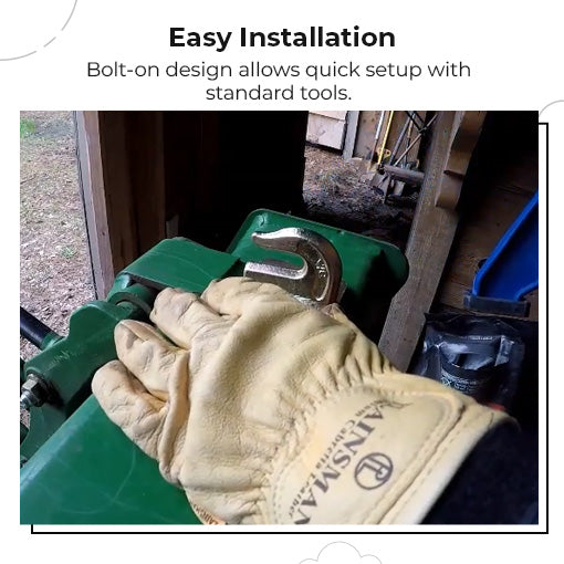 5/16in Bolt On Grab Hook Mount with Clevis Mount