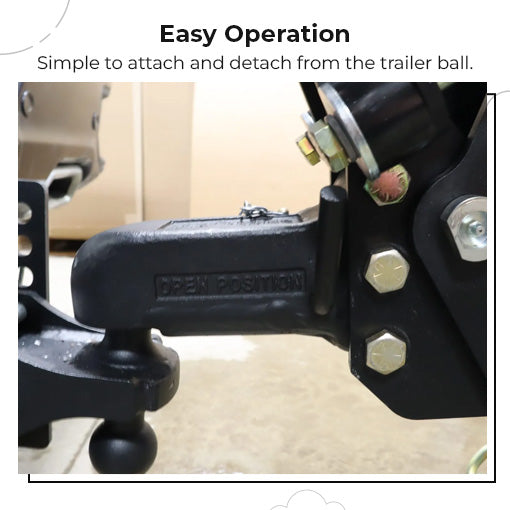 Auto Locking Trailer Coupler 2" Ball