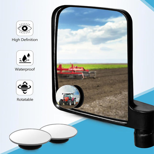 Universal Magnetic Tractor Side Mirrors with Blind Spot Mirror