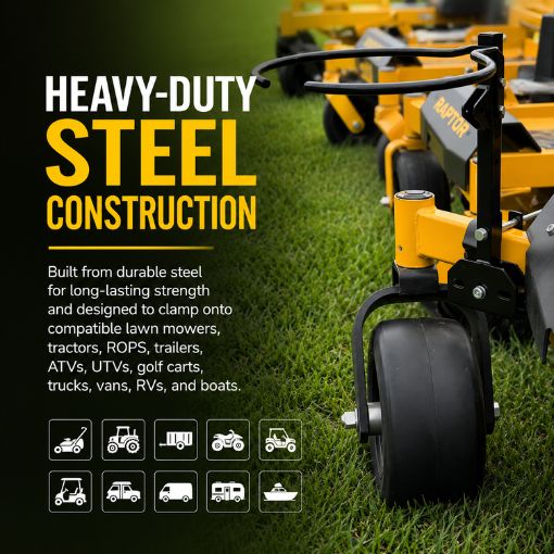 Retractable 5-Gallon Bucket Holder for Lawn Mowers Tractors