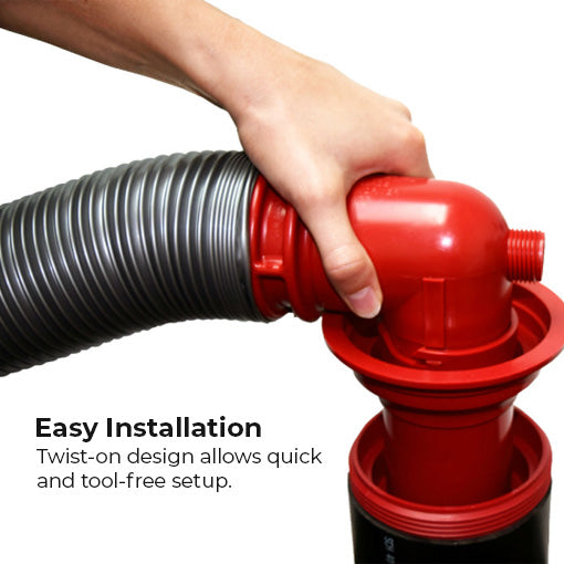 Universal Sewer Adapter Quick Threaded Connection