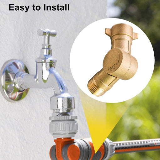 RV 180-Degree Rotating Hose Elbow Connector