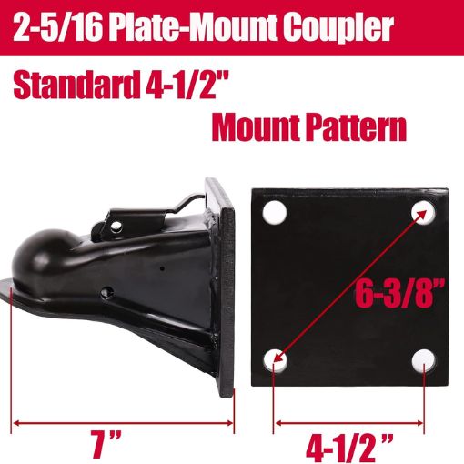 Flat Mount Trailer Coupler