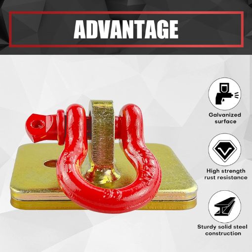 2-Pack Bolt-on Tractor Bucket Grab Clevis Mount Hooks