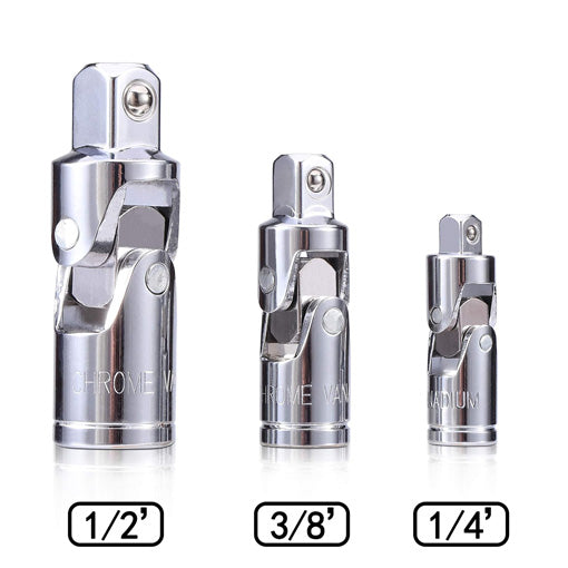 3-Piece Universal Joint Impact Socket Adapter Set