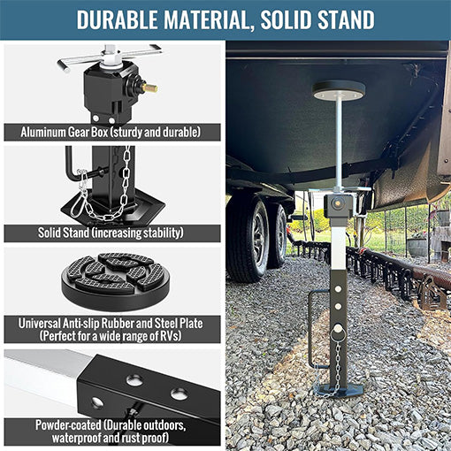 2-Way Adjustable RV Trailer Stabilizer Jacks