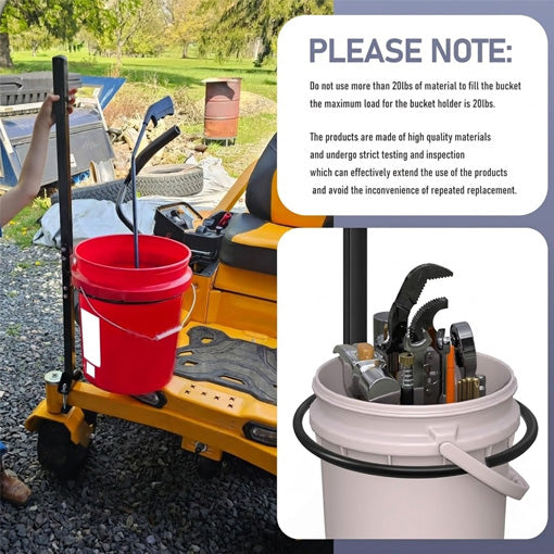 Zero Turn Mower Handle Bar with Bucket Holder