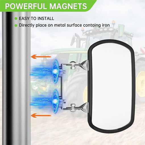 Universal Magnetic Tractor Rear-View Mirror