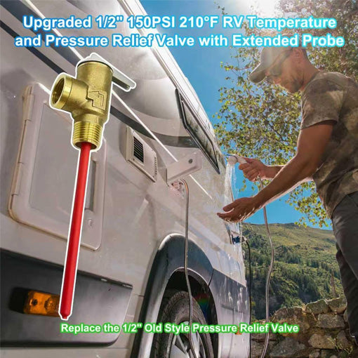 RV Water Heater Pressure Relief Valve