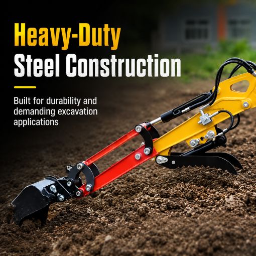 26" Mini Excavator Arm Extension Kit