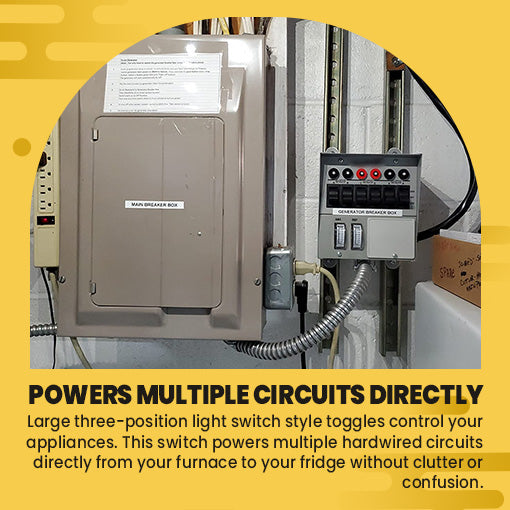 30 Amp 6-circuit Pro/Tran Transfer Switch Kit for Generators