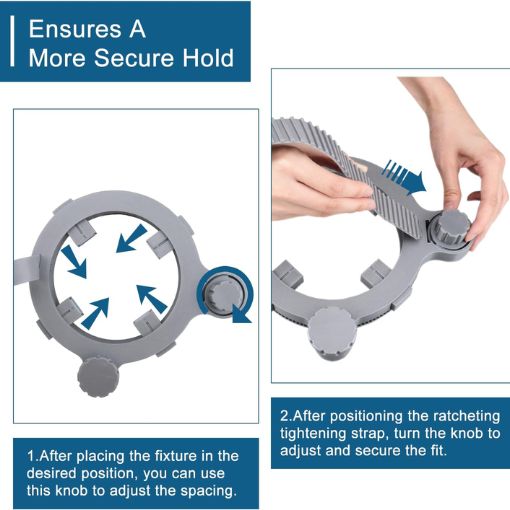 RV 90-Degree Sewer Hose Fastening Device