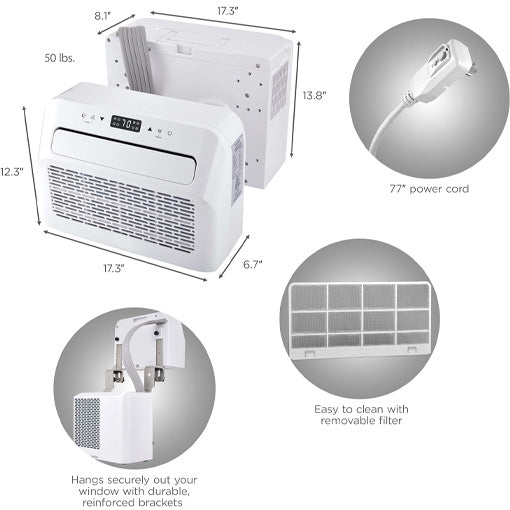 RV Camper Portable Over-the-Window Air Conditioner