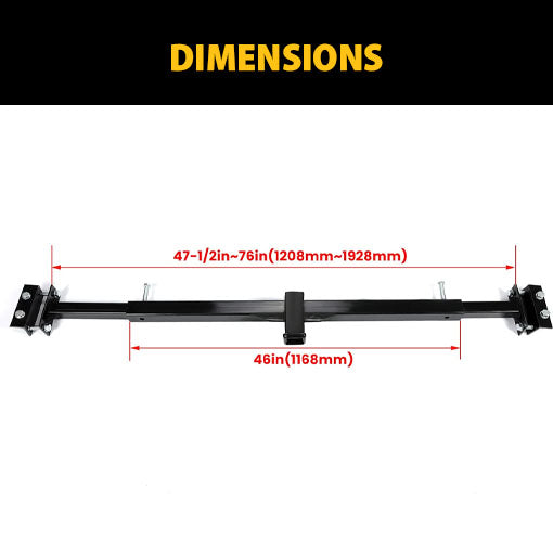 Rear Adjustable 2-Inch Towing Receiver Trailer Hitch