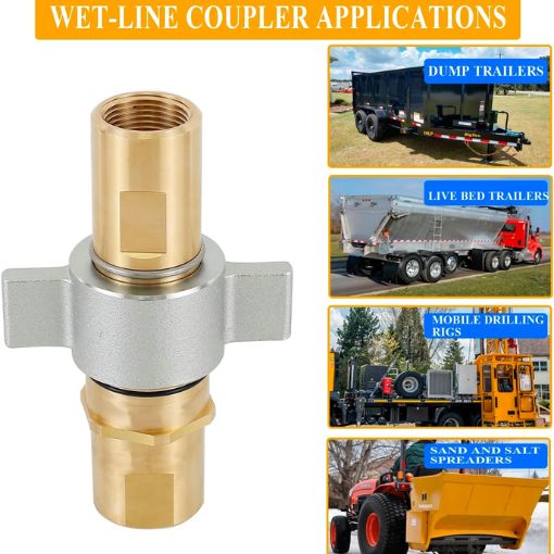 1" NPT Heavy Duty Hydraulic Quick Connect Coupler
