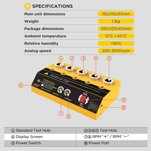 5 Holes Spark Plug Tester