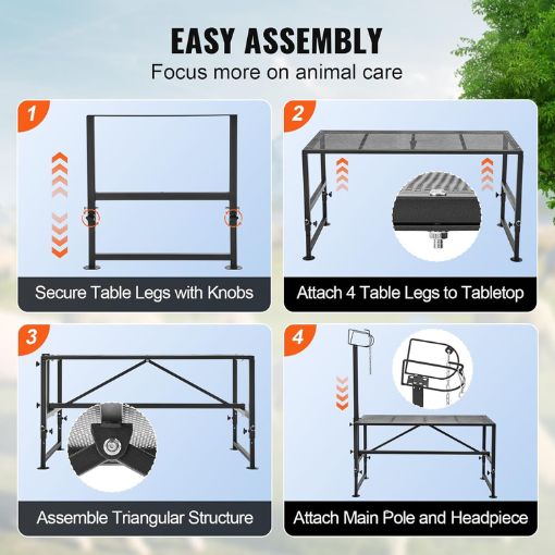 Adjustable Livestock Trimming Stand