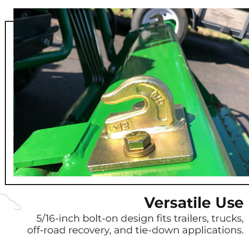 5/16in Bolt On Grab Hook Mount with Clevis Mount
