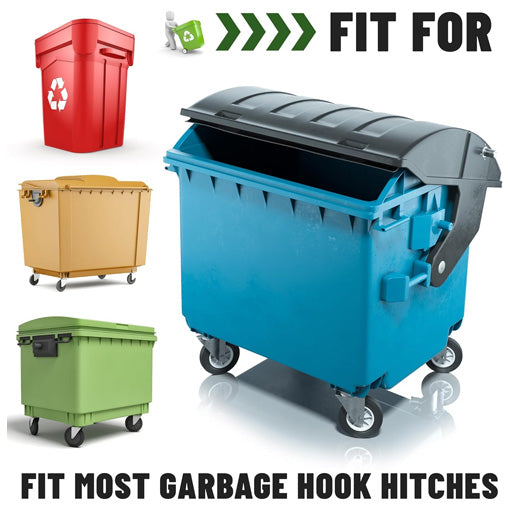 Universal Multiple Wheeled Trash Can Coupler