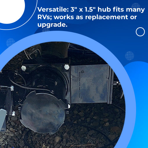 RV Double Rotating Waste Valve