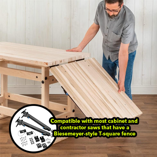 Removable Table Saw Outfeed Extension Kit