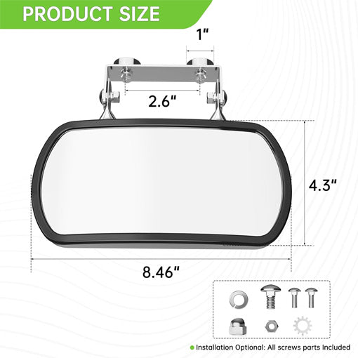 Universal Magnetic Tractor Rear-View Mirror