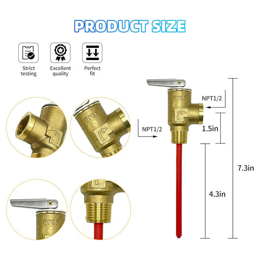 RV Water Heater Pressure Relief Valve